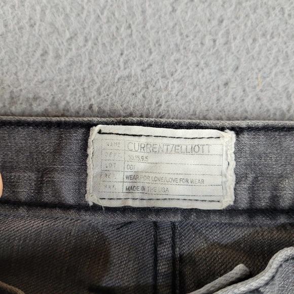 Current Elliott‎ Jeans Womens 27 Gray Denim Abby The Boyfriend Straight Short - Picture 8 of 13